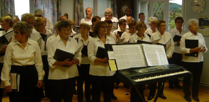 Mise en place des choristes 