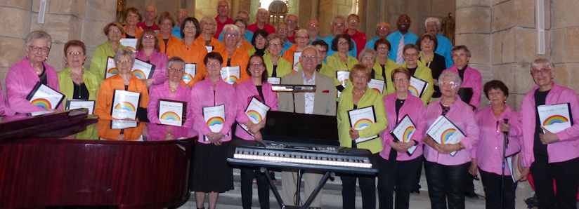 La chorale Arc-en-ciel au Puy-en-Velay le 21 mai 2022